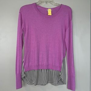 W Small magenta layered sweater